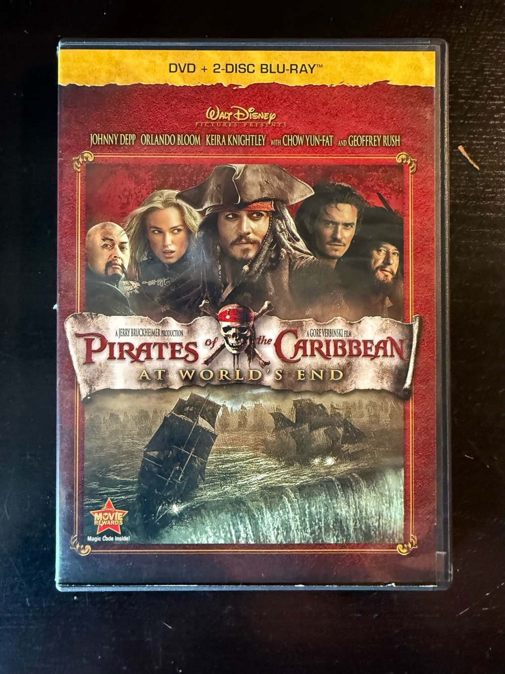 Pirates of the Caribbean: At Worlds End (2011) | DVD+Blu-ray, 3-Disc | LIKE NEW